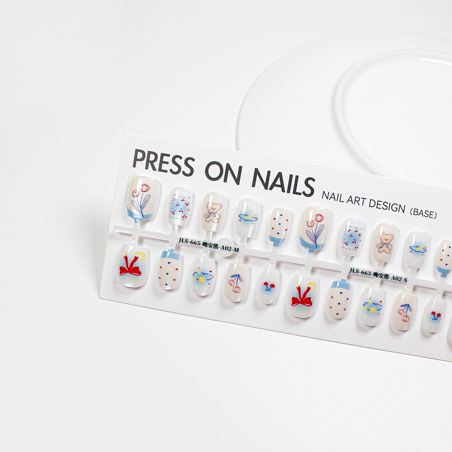 

Jiaolong Милые Мультяшные Медвежата Кошачий Глаз Носимые Съемные Наклейки для Ногтей