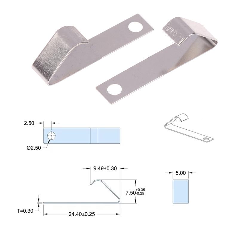 5/10Pcs Metal 9V Battery Spring Contact Bc-5232-Ni Aa Battery Negative Piece Accessories