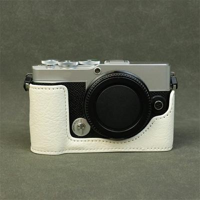 Für Olympus PEN E-P7 Kamera Unteres Gehäuse Büffelstruktur PU-Leder Schutz-Halbcover mit Akkuzugang