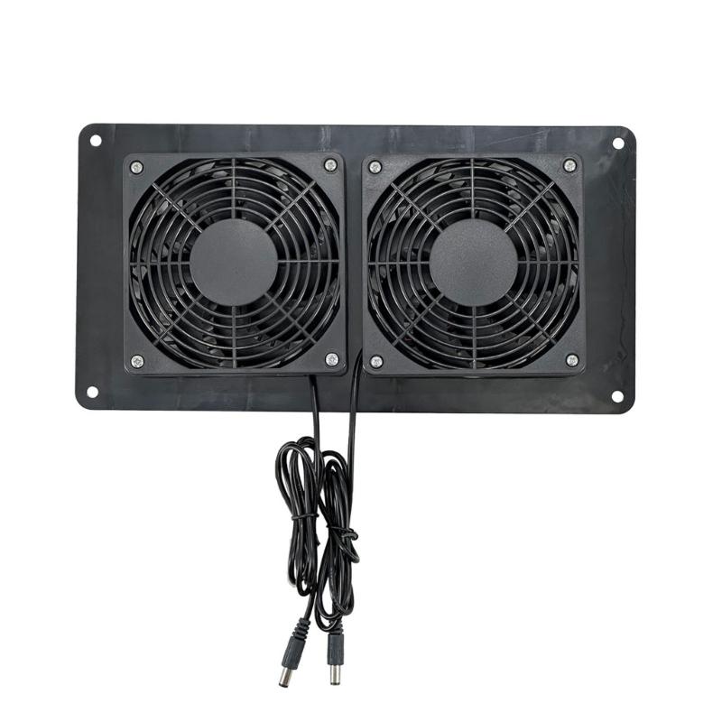 12W Fan Computer Plastic and Monocrystalline Silicon Construction Easy Tool Installation for PC Components