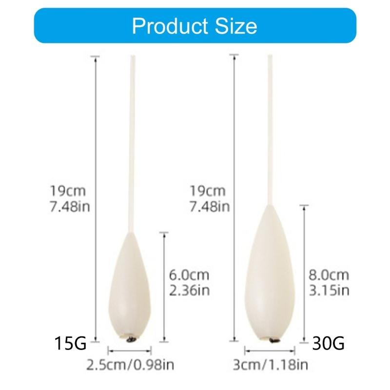 15g/30g Fly Fishing Rotating Float Acrylic Large Float Buoyant Fishing Float Controller For Long Distances Easy to Use