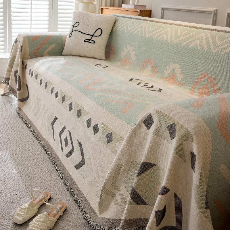 

Полотенце для дивана из синели, универсальный чехол для дивана Four Seasons, пылезащитный чехол для гостиной, прямой ряд, цельный тканевый чехол с защитой от царапин 180*130cm