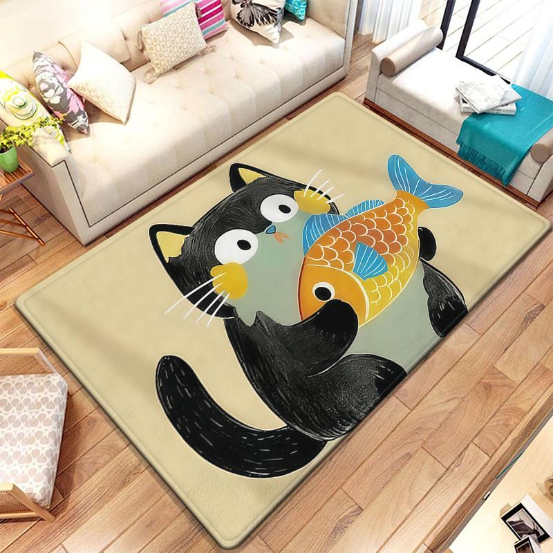 Cartoon Carpet Anime Rug Living Room Bedroom Large Carpet Bathroom Floor Mat Kitchen Door Mat Children's Room Home Decoration