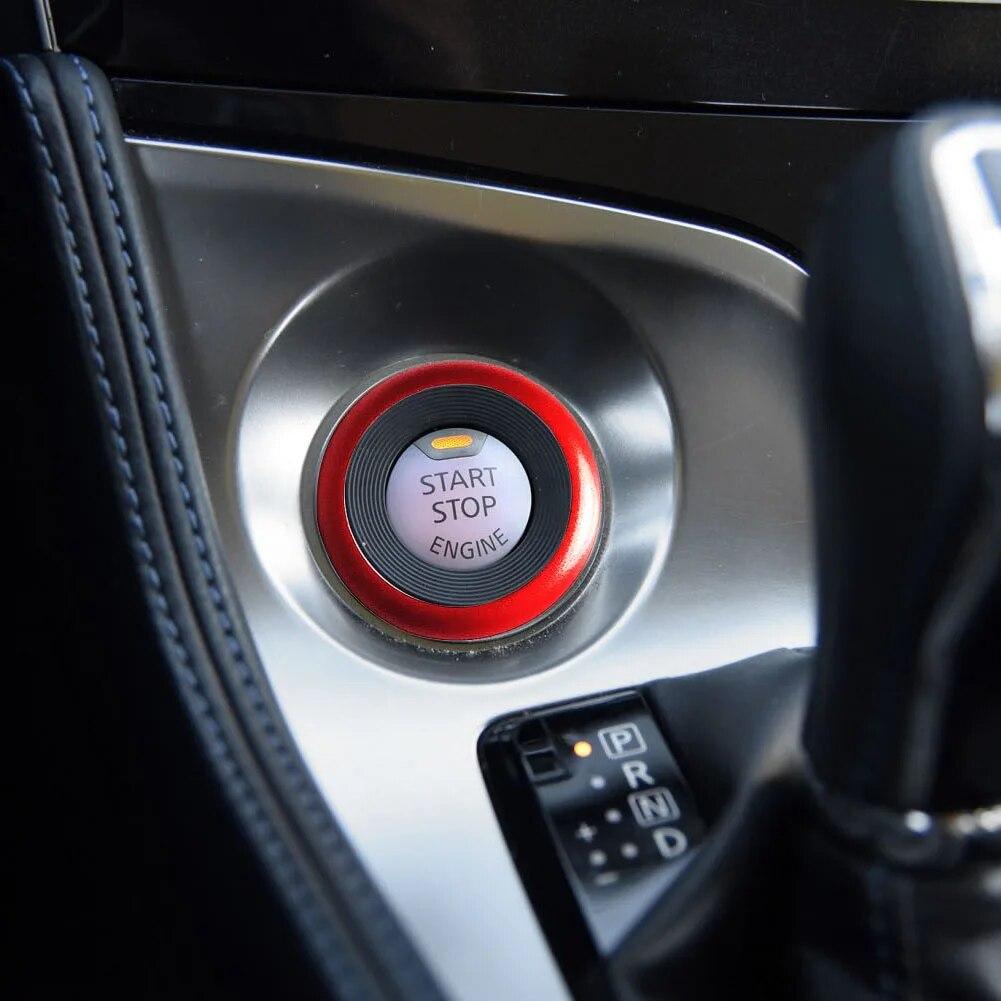 Auto Motor Start Stop Dekoration Ring Aufkleber für Nissan Qashqai J11 Lafesta Murano X-Trail etc. Cima Auto Zubehör