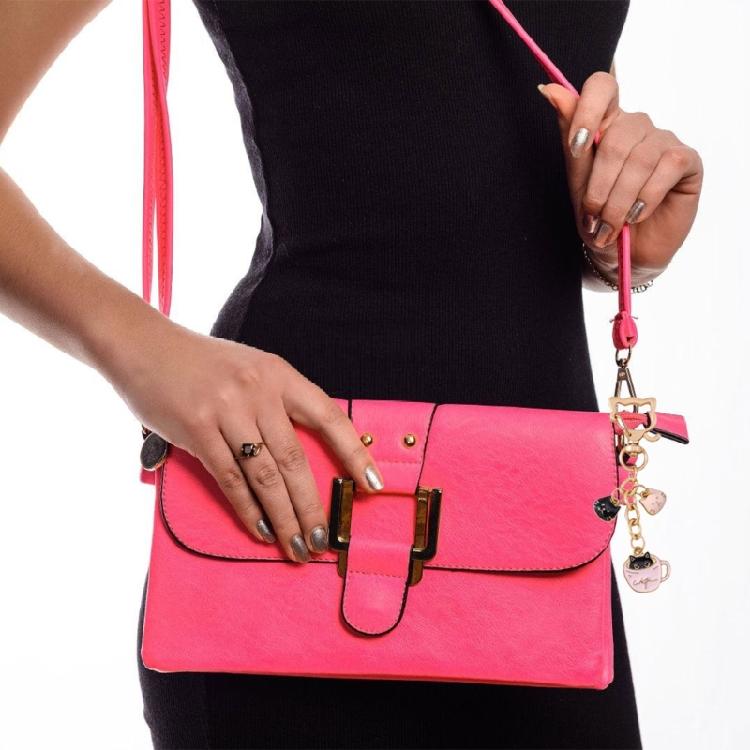 Creative Cats Bag Accessory Animal Print Keychain Metal Keychain Bags Pendant Backpack Decors For Women and Girls