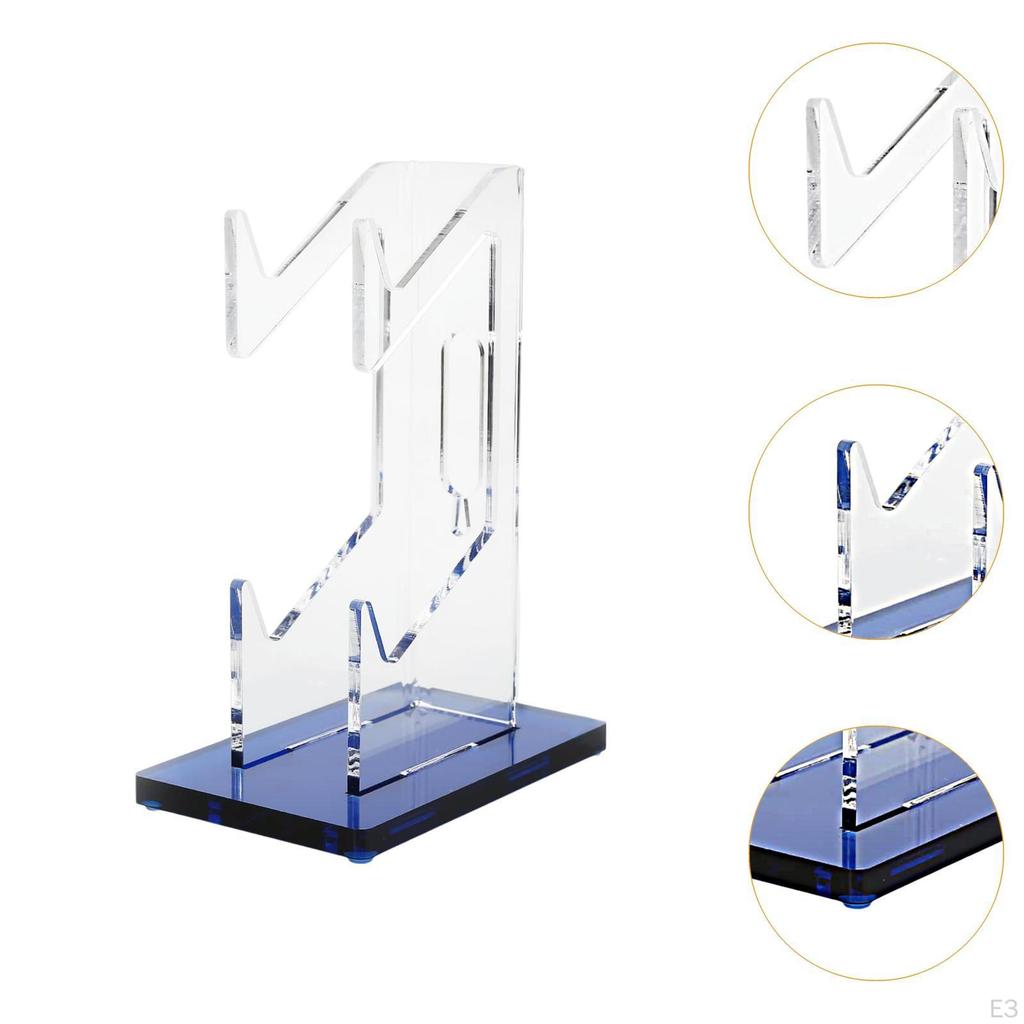 2 Tiers Controller Display Stand Clear Headphone Holder Desk for Game Grips