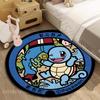 Japan Pokémon Eevee Greninja Print Round Carpet for Living Room Bedroom Table and Chair Sofa Home Decor Area Rug Luxury Gift