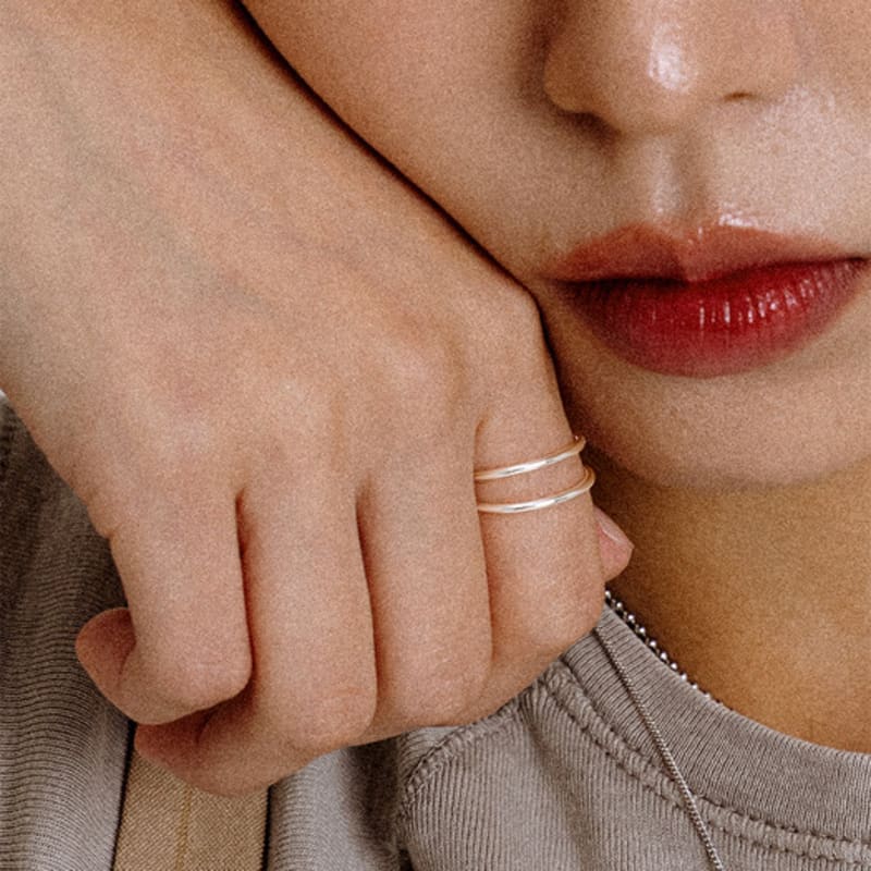 SCALETTO UR011 Double Layered Ring