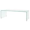 Day and Night - Day and Night Transparent Tempered Glass Coffee Table 98x45x30 Cm