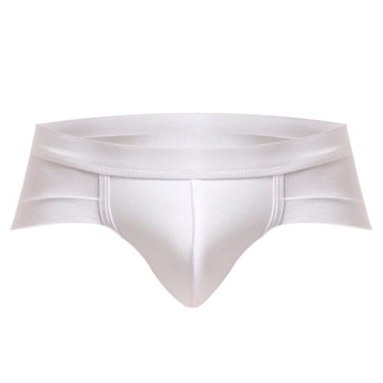 U Convex Lift Hip Men Underpants Stretchy Low Waist Solid Color Boxer Briefs