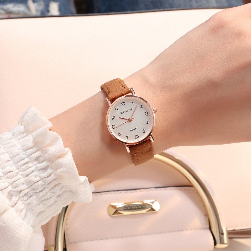 Simple Trendy Women'S Watches, Junior High School Girls, Girlfriends, Casual Fashion, Personality, Forest Women'S Watches