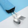 Tableware Bag Portable Wear-resistant Fabric Tableware Spoon Fork Storage Pouch