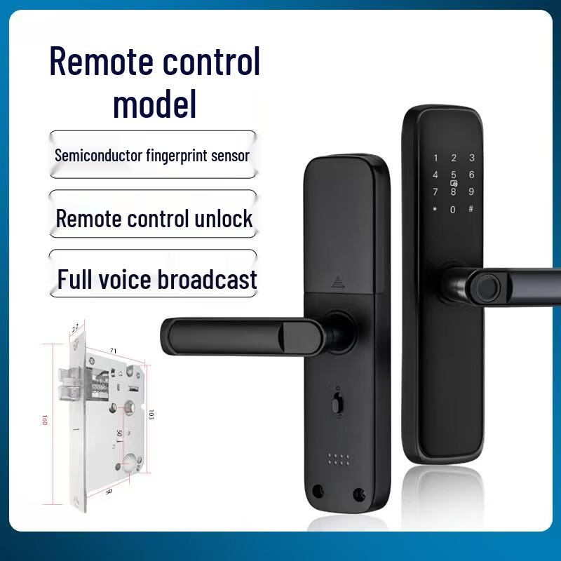Lilang Semi-Automatic Smart Fingerprint Door Lock with Remote