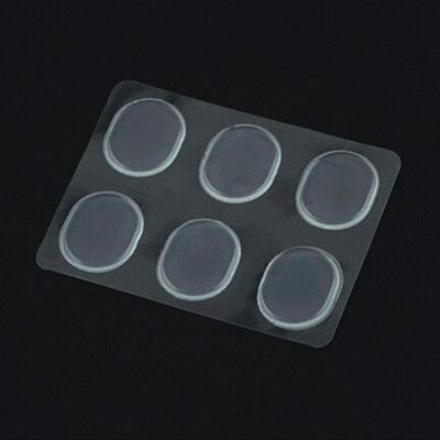 6 inserti per solette in gel di silicone, cuscino, cura dei piedi, antiscivolo per tallone, fodera