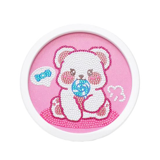 Cartoon Panda Pattern Diamond Painting DIY Kids Handmade Tiled Rabbit Round Diamond Painting