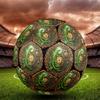 Steampunk Gecko Jungle Round Football Size 5 Adult Ball Suitable for Training Matches and Outdoor Team.