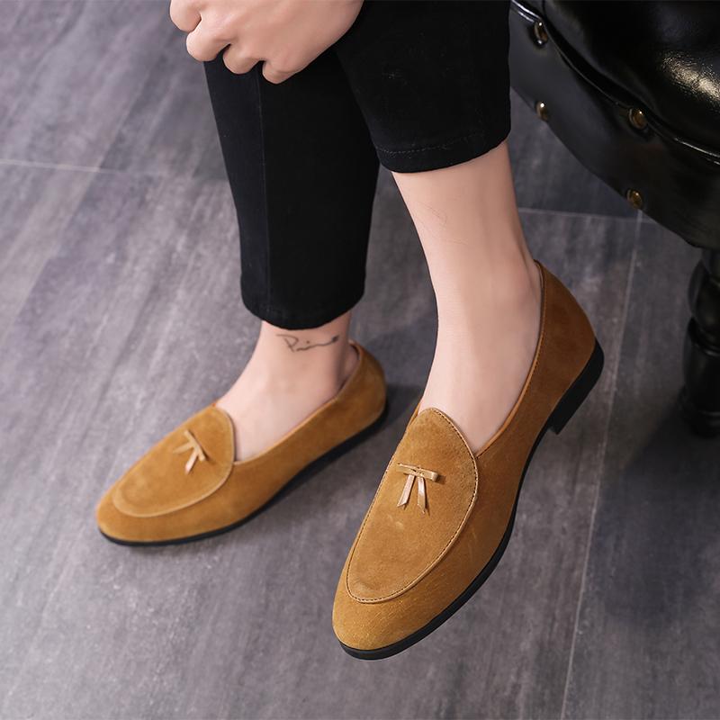 Piel de ante Hombres Zapatos Desempañador Slip On Vestido Masculino Zapatos  Casuales Hombre Fiesta Calzado de Boda comprar a buen precio — entrega  gratuita, reseñas reales con fotos — Joom