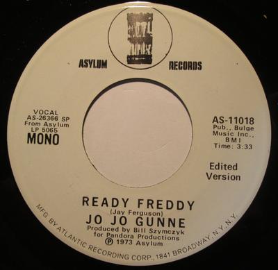 Disque 7 pouces JO JO GUNNE - Ready Freddy AS11018 Asylum Records 1973 US Rock Occasion