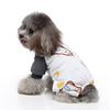Dog Clothes Pet Supplies Striped Cross-Border Cat and Dog Quads Cotton Printed Knitted Homewear Puppy Clothing