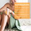 1pc Wooden Bath Brush-Ultra-Soft Exfoliating Body Brush with Massage Nodes, Wet/Dry Use for All Light Beige Types,High-Quality