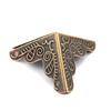 12 Pcs Storage Case Box Corners Brackets 3.6cm X 2.4cm For Furniture Decorative Triangle Rattan Carved Corner Protector