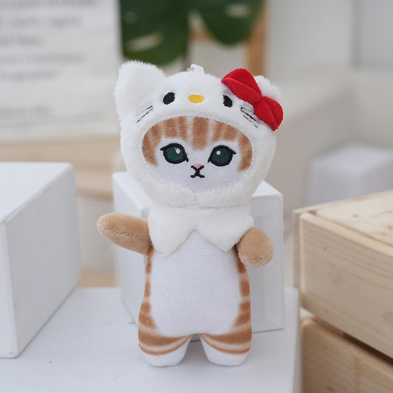 

Японский плюшевый брелок в виде кота-акулы, милый и мягкий для подарков KT Cat