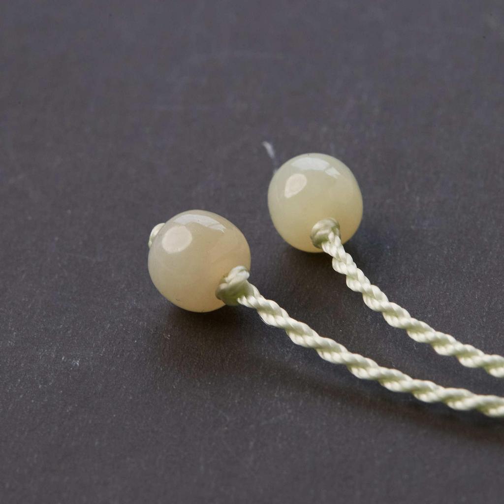 Premium Handmade Braided Necklace with Adjustable Hetian Jade Pendant