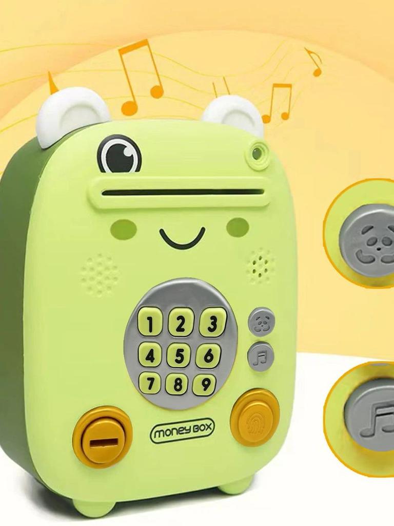 1pc Childrens Frog Bank Money Boxes Combination Lock Coin Saving Banknote Cash Frog Deposit Safe Box Storage Case Gift