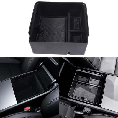 For Tesla Model Y 2025 2026+ ABS Car Center Console Armrest Storage Box Insert Arm Rest Organizer Tray Accessories