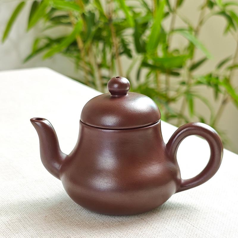Chaozhou Siting Retro Semi-Handmade Gongfu Teapot – Exquisite Zisha Ceramic with Ancient Charm for Home Use.