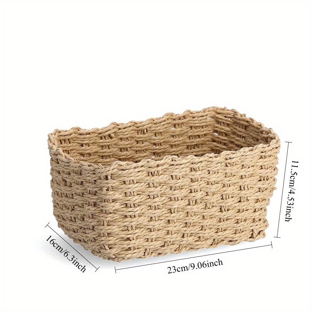 1pc Storage Basket, Perfect for Organizing Cabinets, Drawers and Various Rooms Such As Kitchen, Bathroom, Bedroom, Living Room