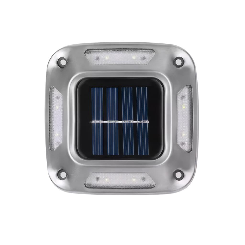 Solar Ground Light 8 LEDs Warm Light Solar Waterproof Garden Lamp Outdoor Courtyards Driveway Marker Light Wall Lights