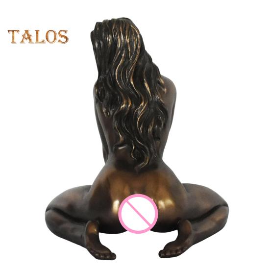 Statuie de femeie sexy de 5 inch, rășină, figurină feminină nudă, sculptură pentru fată de birou