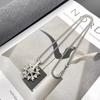 Rotating Snowflakes for Men and Women, Fashionable and Versatile, Habendi Long Sweater Chain Necklace Pendant