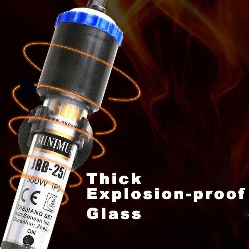 Thermostat submersible externe pour aquarium, régulateur de température automatique, tige chauffante en verre de quartz, tige chauffante constante