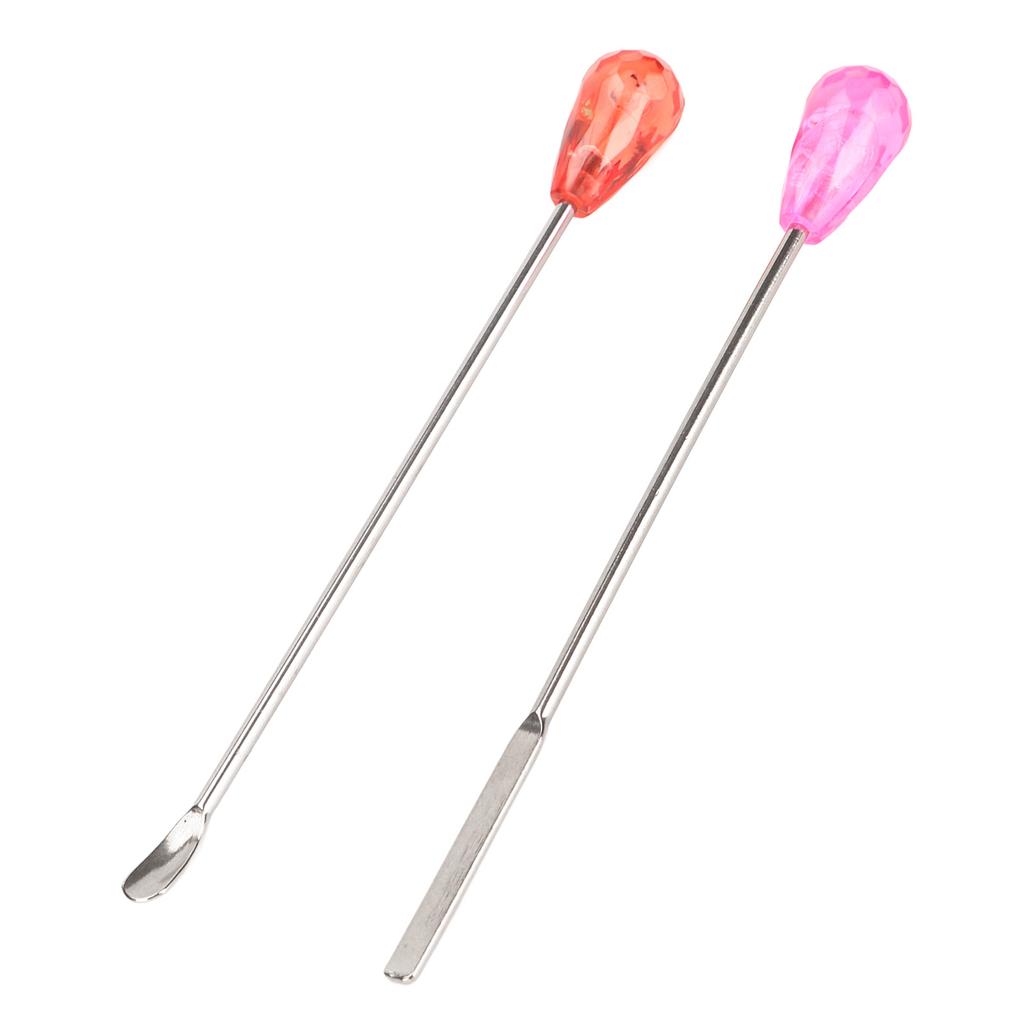 Eyebrow Powder Mixing Stick Uniform Blending Stainless Steel Cosmetic Pigment Stirring Spoon