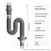 Haili Geruchshemmendes Teleskop-ABS-Waschbecken-Abflussrohr