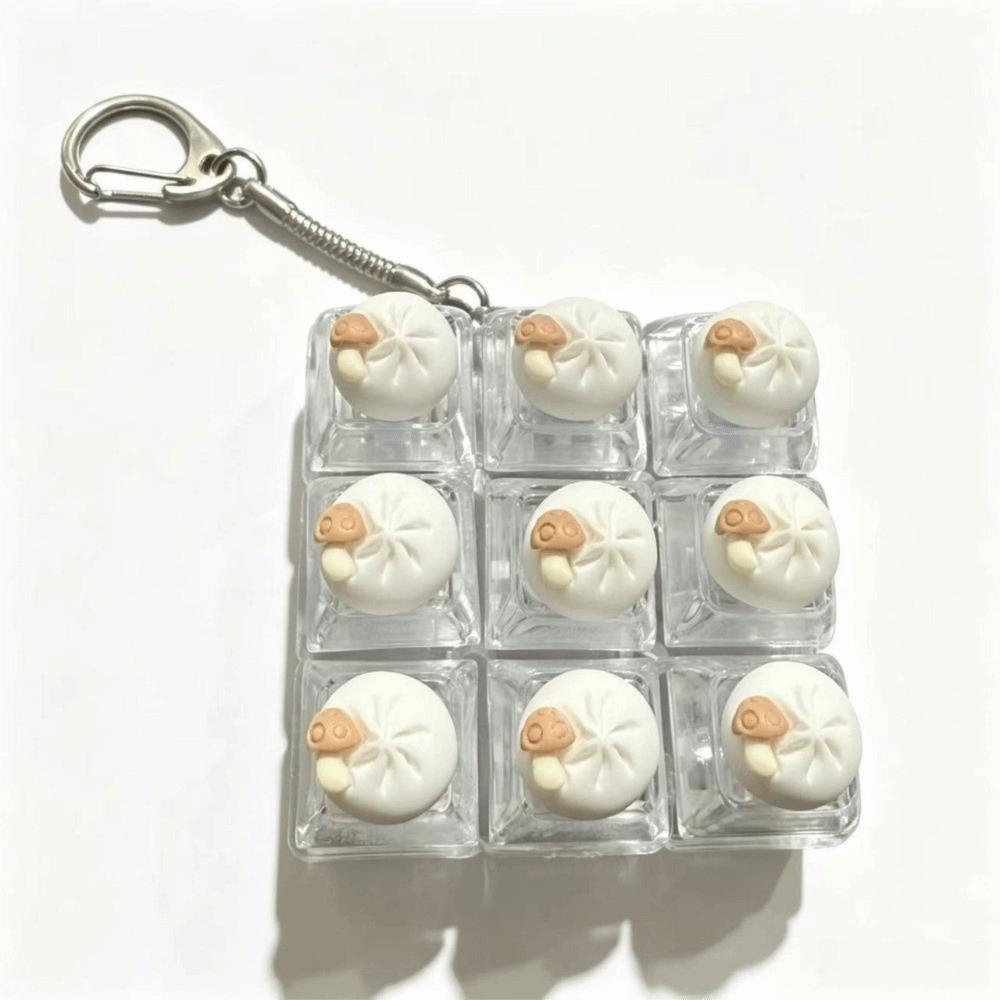 Stress Relief Anti-stress Toy Pendant Foods Clicker Finger Keyboard Cap Children Adults B