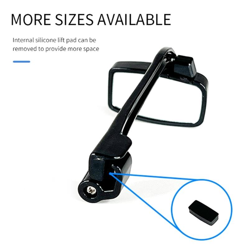 Ergonomic Cycling Safety Glasses Mount Helmet Mirror Adjustable Bike Eyeglass Rearview Mirror Cycling Accessory