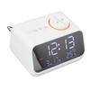 Alarm Clock Radio LED Digital Alarm Clock with FM Radio Music Temperature Humidity Display for Home