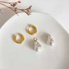 Imitation Perlen Anhänger Creolen für Damen Schmuck Zubehör High-End Vielseitige Ohrschleifen