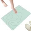 Super Absorbent Bathroom Anti-slip Mat 40x60cm Kitchen Floor Mat Durable Bedroom Door Mat