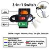 Multistyles Reverse Horn Dual Flashing Headlights  Electric Vehicle Switch Accessories