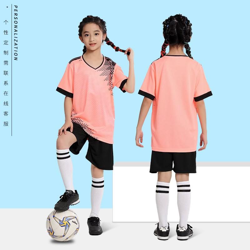 Kids Soccer Jersey Set Boys Girls Custom Team Uniforms Training Match Sportswear