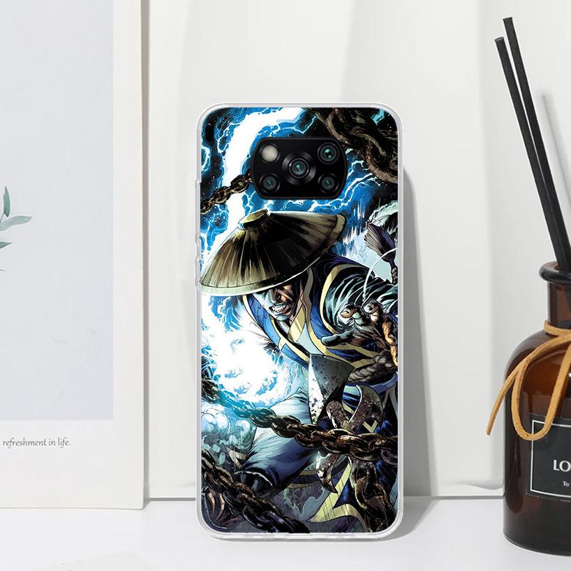 Mortal Kombat Phone Case For Xiaomi Poco X7 X6 X5 M7 M8 Pro F7 Ultra Redmi 15C 15 13C 13 12C 12 10 10C 10A Art Fundas Poco X7 X6