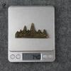 New Chinese Creative Vintage Brass Copper Mountain Peaks Pen Holder Penholder Bracket Storage Rack Gift Ornament Stationery