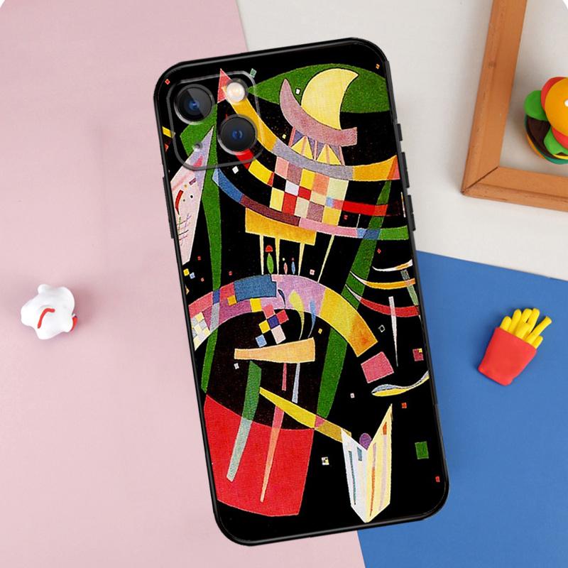 Wassily Kandinsky Abstract Artistic Phone Case For iPhone 16 Pro Max 11 12 13 14 15 Pro Max Mini 16e 15 16 Plus XR Cover Shell