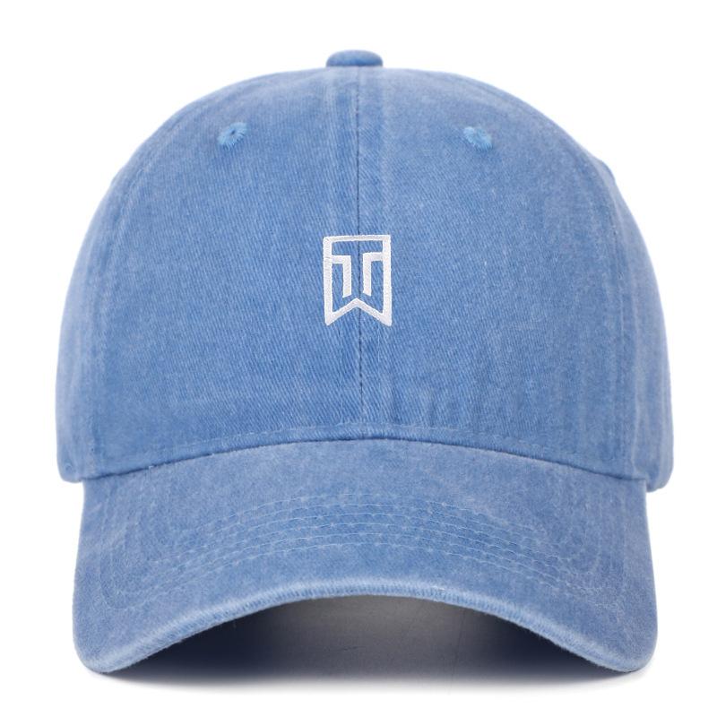 

Personalized Tiger Woods Embroidered Baseball Cap Men and Women Outdoor Sun Hat Visor Y2K Hip Hop Streetwear Trucker Hats adjustable світло-синій колір