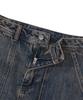 BEENTRILL Sunday Fatigue Denim Mini Skirt (Indigo)