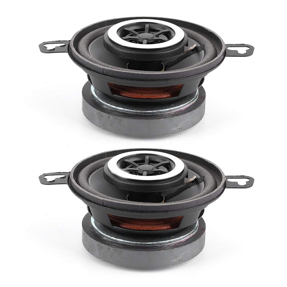 2pcs Car Audio Coaxial Speakers 3.5" 200W Coaxial Speakers Tweeter Stereo Music Hi-Fili Loudspeaker for Auto Audio System